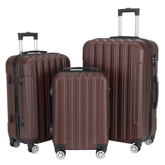 3-in-1 Multifunctional Large Capacity Traveling Storage Suitcase Brown