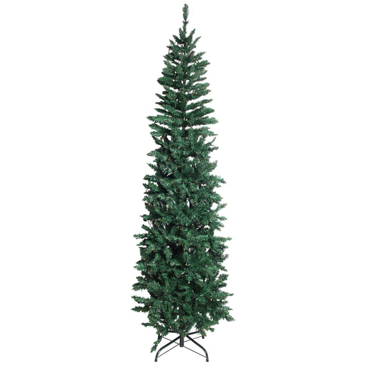 6.5ft Flocking Tied Light Christmas Tree