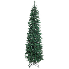 6.5ft Flocking Tied Light Christmas Tree