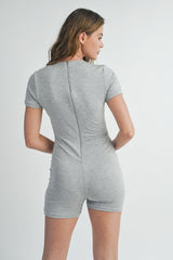 Solid Color Bodycon Jumpsuit