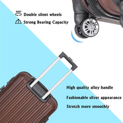 3-in-1 Multifunctional Large Capacity Traveling Storage Suitcase Brown