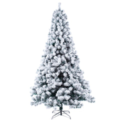 6ft Flocking Tied Light Christmas Tree