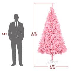 7ft 1800 Branch PVC Branch Iron Bracket Christmas Tree Pink