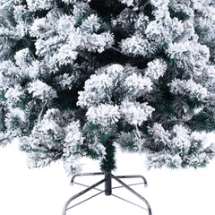 6ft Flocking Tied Light Christmas Tree