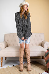 Textured Knitted Sweater