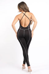 Overlock Line Jumpsuit