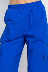 High-rise Cargo Parachute Pants