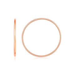 Endless Hoop Style Earrings in 14K Rose Gold
