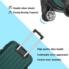 3-in-1 Multifunctional Large Capacity Traveling Storage Suitcase Dark Green