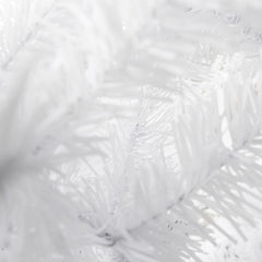 8ft Flocking Tied Light Christmas Tree