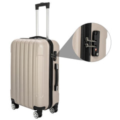 3-in-1 Multifunctional Large Capacity Traveling Storage Suitcase Luggage Set Champagne