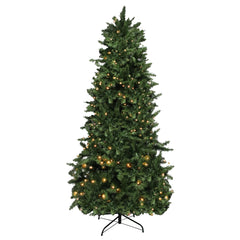 7.5ft Flocking Tied Light Christmas Tree