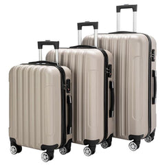 3-in-1 Multifunctional Large Capacity Traveling Storage Suitcase Luggage Set Champagne