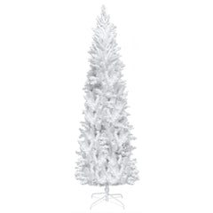 7.5ft Flocking Tied Light Christmas Tree