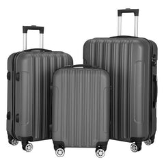 3-in-1 Multifunctional Large Capacity Traveling Storage Suitcase Luggage Set Dark Gray