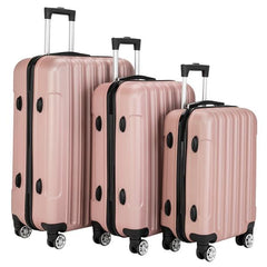 3-in-1 Multifunctional Large Capacity Traveling Storage Suitcase Luggage Set Rose Gold