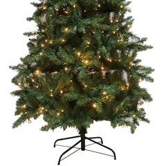 7.5ft Flocking Tied Light Christmas Tree