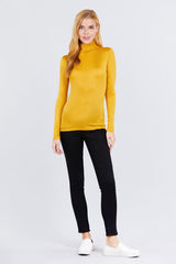 Turtle Neck Rayon Jersey Top