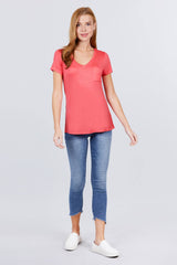 V-neck Rayon Jersey Top