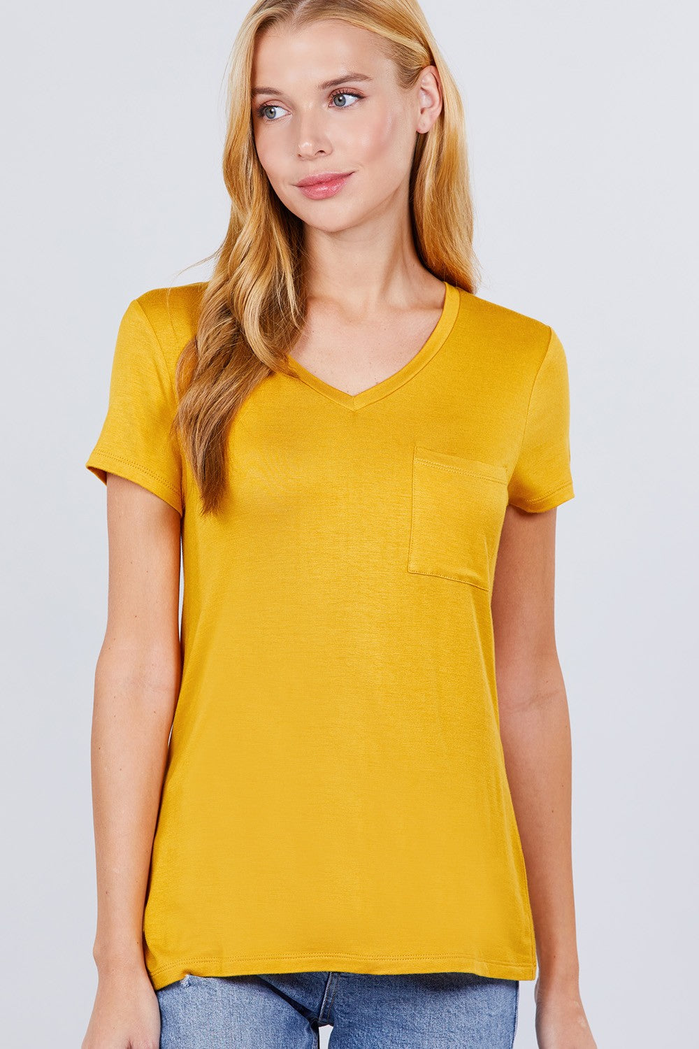 V-neck Rayon Jersey Top