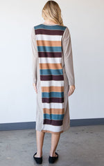 Colorblock Striped Dress