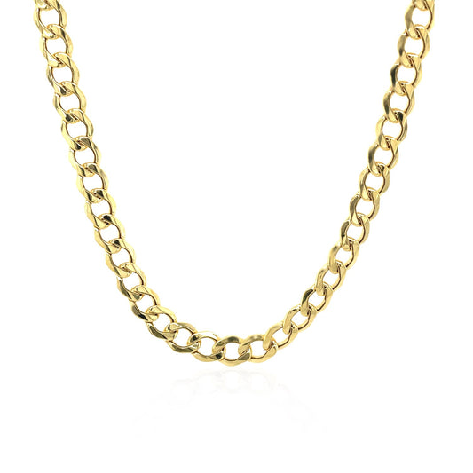 4.4mm 14k Yellow Gold Curb Chain