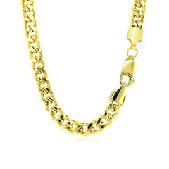 5.3mm 10k Yellow Gold Light Miami Cuban Chain