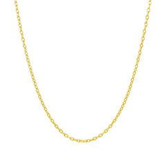 14k Yellow Gold Round Cable Link Chain 1.5mm