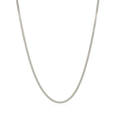 10k White Gold Gourmette Chain 1.5mm