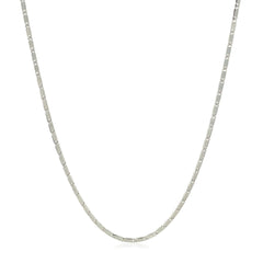 14k White Gold Lumina Pendant Chain 1.0mm