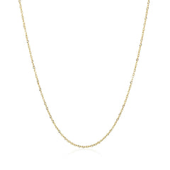 14k Yellow Gold Singapore Chain 0.8mm