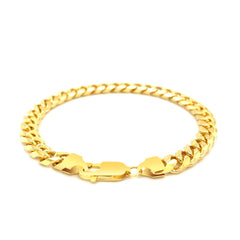 6.7mm 14k Yellow Gold Solid Miami Cuban Bracelet