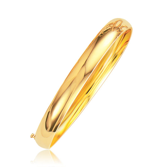 Classic Bangle in 14k Yellow Gold (8.0mm)