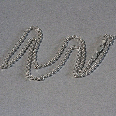 3.1mm 14k White Gold Diamond Cut Cable Link Chain