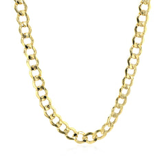 5.3mm 14k Yellow Gold Curb Chain