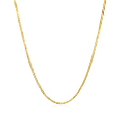 14k Yellow Gold Foxtail 1.0mm Chain