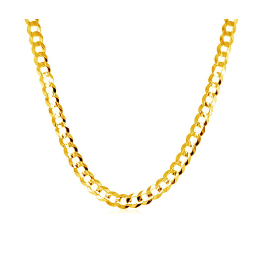 3.2mm 10k Yellow Gold Curb Chain