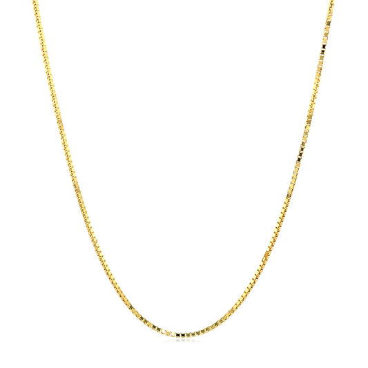 14k Yellow Gold Octagonal Box Chain 1.0mm