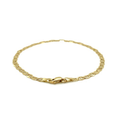 3.2mm 10k Yellow Gold Mariner Link Bracelet