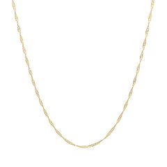 14k Yellow Gold Singapore Chain 0.6mm