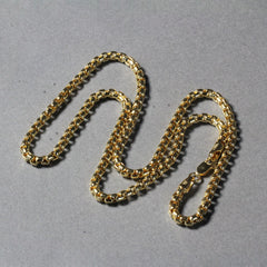 3.4mm 14k Yellow Gold Round Box Chain