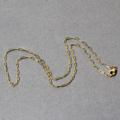 14K Yellow Gold Fine Paperclip Chain (1.5mm)