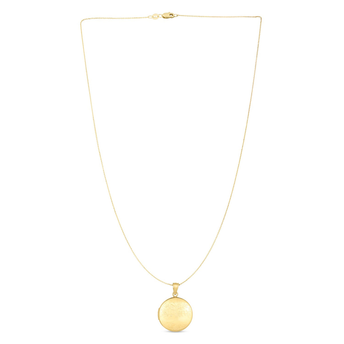 14k Yellow Gold Tree of Life Locket Necklace