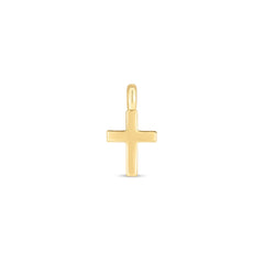 14k Yellow Gold Mini Cross Charm