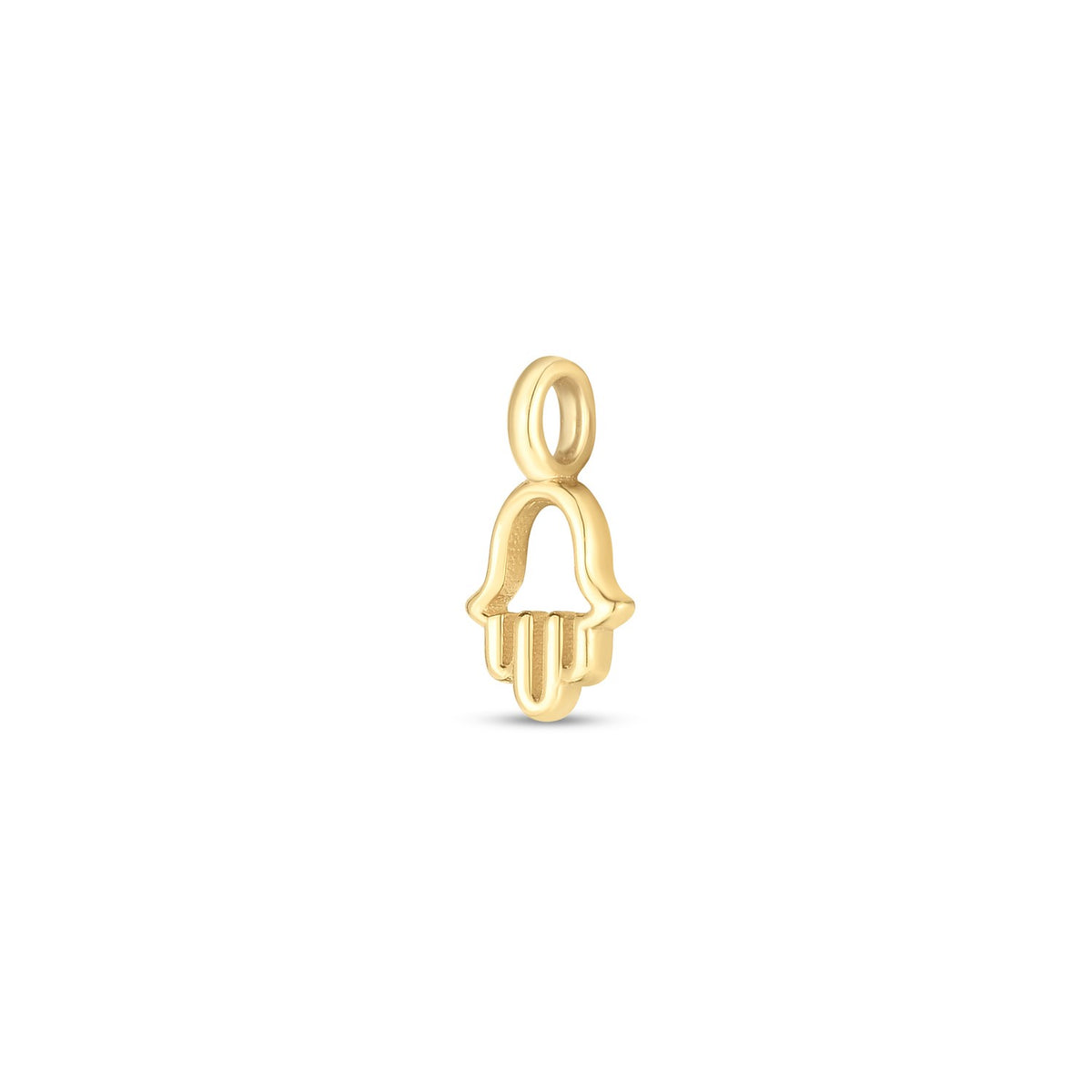 14k Yellow Gold Mini Hamsa Charm