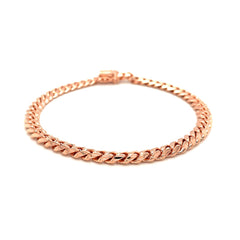 6.0mm 14k Rose Gold Classic Miami Cuban Solid Bracelet