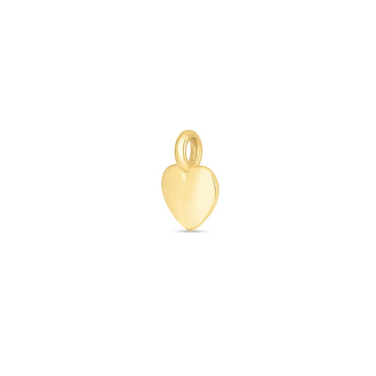 14k Yellow Gold Mini Heart Charm