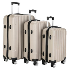 3-in-1 Multifunctional Large Capacity Traveling Storage Suitcase Luggage Set Champagne