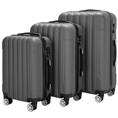 3-in-1 Multifunctional Large Capacity Traveling Storage Suitcase Luggage Set Dark Gray